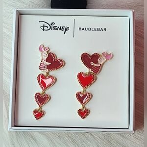 Disney BaubleBar Piglet Red Heart Earrings